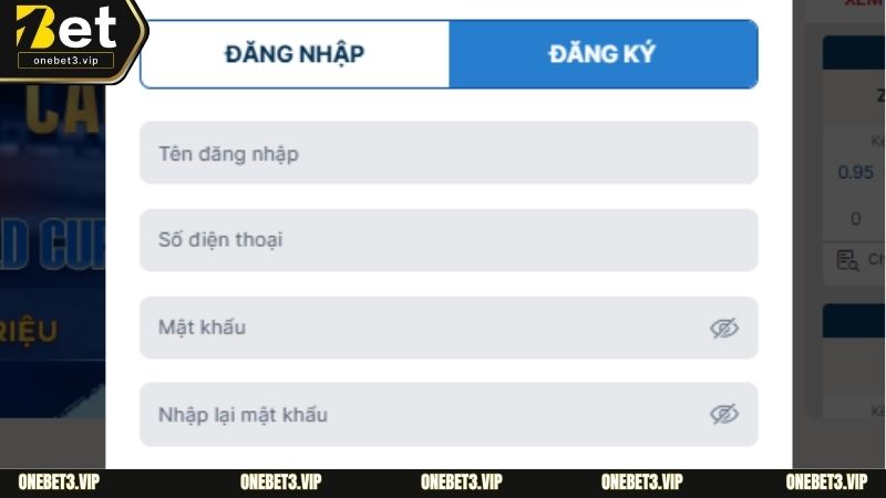 Quy trình đăng ký ONEBET trên nền tảng khác nhau