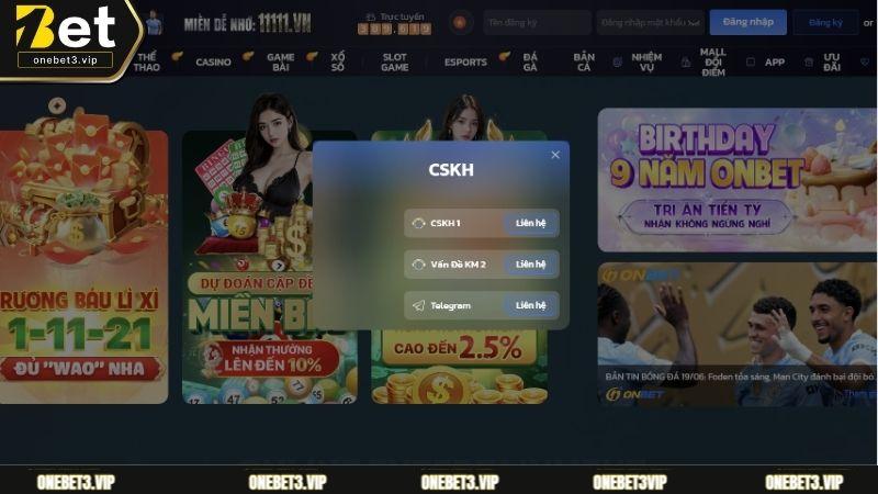 Những lý do phổ biến khiến người dùng cần phải nhanh chóng liên hệ Onebet
